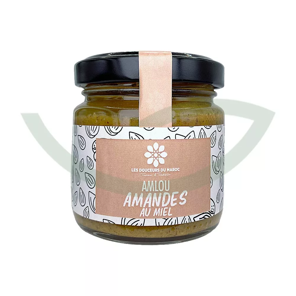 Amlou amandes et miel 90g Les douceurs du Maroc Pâte à tartiner bio Maroc