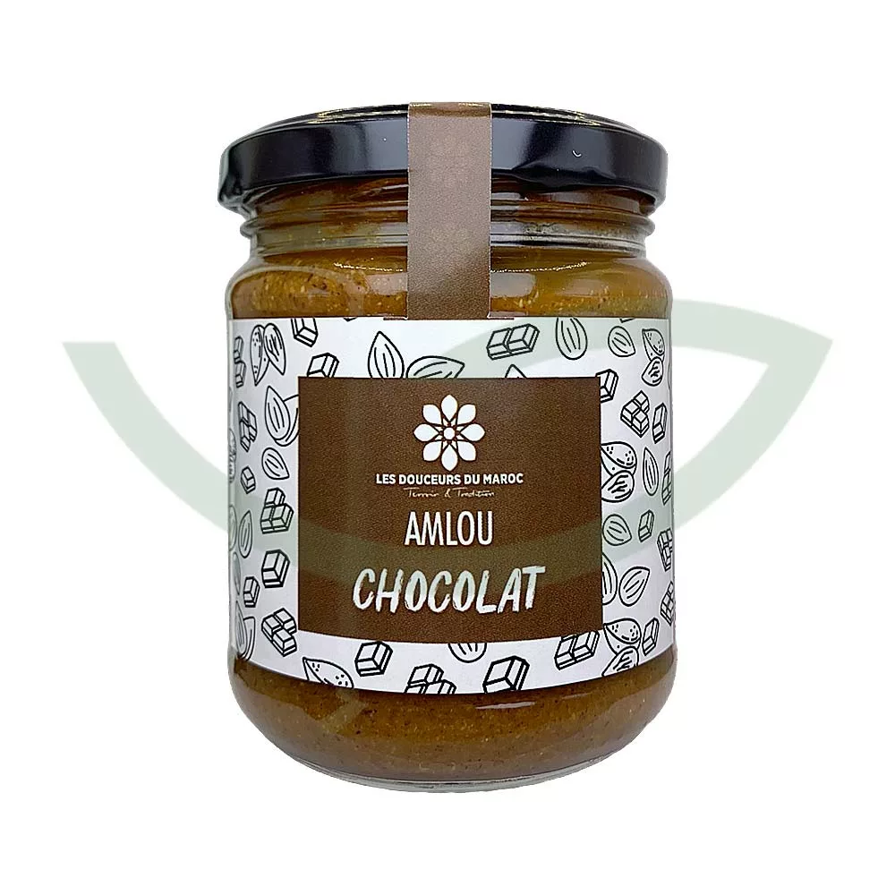 Amlou chocolat 190g Les douceurs du Maroc Pâte à tartiner bio Maroc