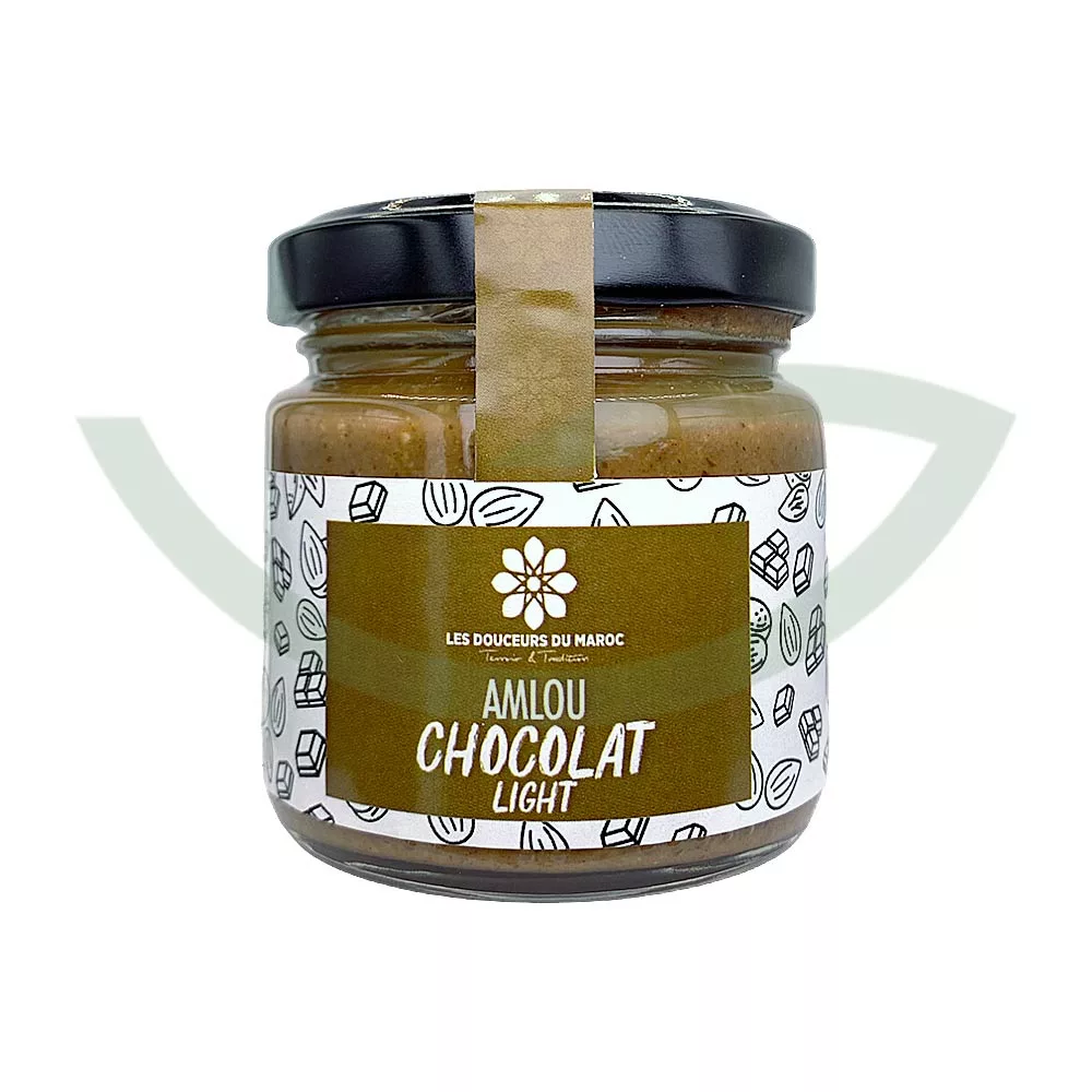 Amlou light chocolat 90g Les douceurs du Maroc Pâte à tartiner bio Maroc