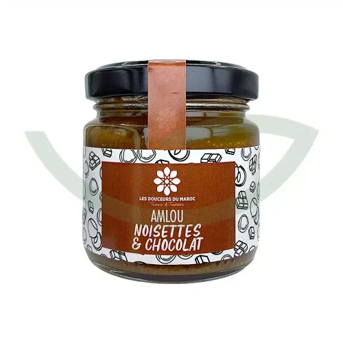Amlou noisettes chocolat 90g Les douceurs du Maroc Pâte à tartiner bio Maroc Amlou noisettes chocolat 90g Les douceurs du Maroc Pâte à tartiner bio Maroc