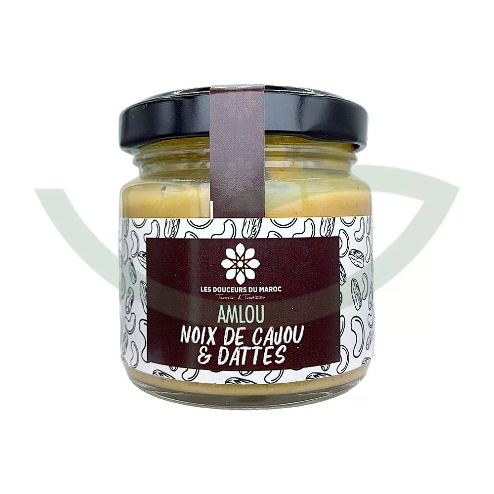 Amlou noix de cajou dattes 90g Les douceurs du Maroc Pâte à tartiner bio Maroc