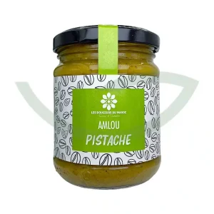 Amlou pistache 190g Les douceurs du Maroc Pâte à tartiner bio Maroc Amlou pistache 190g Les douceurs du Maroc Pâte à tartiner bio Maroc