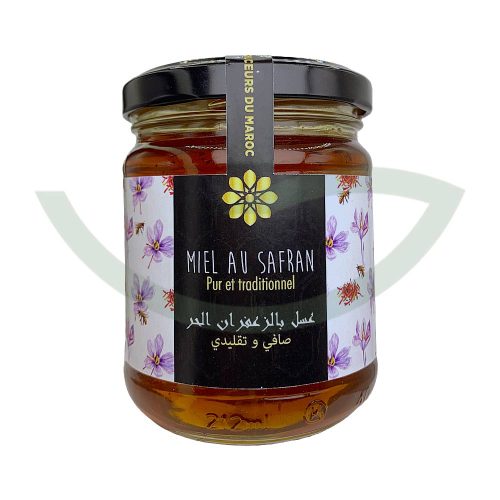 Miel au Safran 250g Les douceurs du Maroc Miel bio Maroc