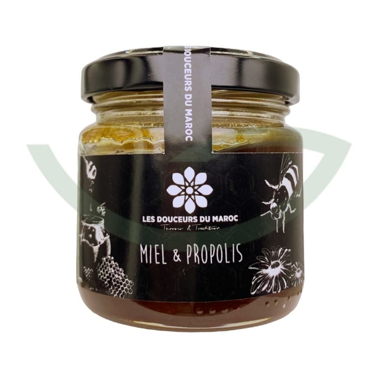 Miel et Propolis 100g Les douceurs du Maroc Miel bio Maroc Miel et Propolis 100g Les douceurs du Maroc Miel bio Maroc