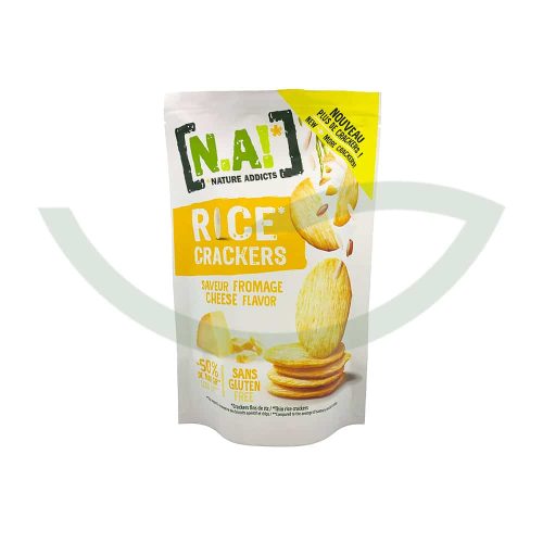 Rice Crackers Fromage NA! 85g Nature Addicts Gourmands Maroc Avant