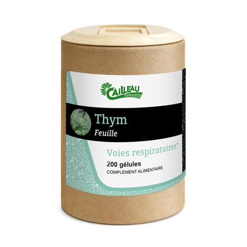 Thym Feuille 200 Gélules 200mg Cailleau Soulagement des voies respiratoires Maroc