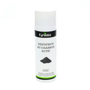 Dentifrice au Charbon Actif 50 ml Genna Blanchissant Maroc Dentifrice au Charbon Actif 50 ml Genna Blanchissant Maroc