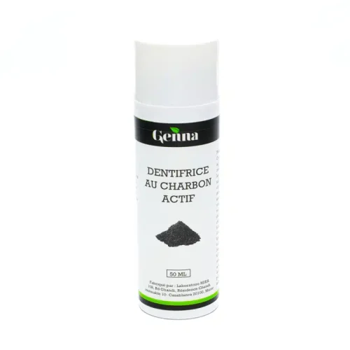 Dentifrice au Charbon Actif 50 ml Genna Blanchissant Maroc Dentifrice au Charbon Actif 50 ml Genna Blanchissant Maroc