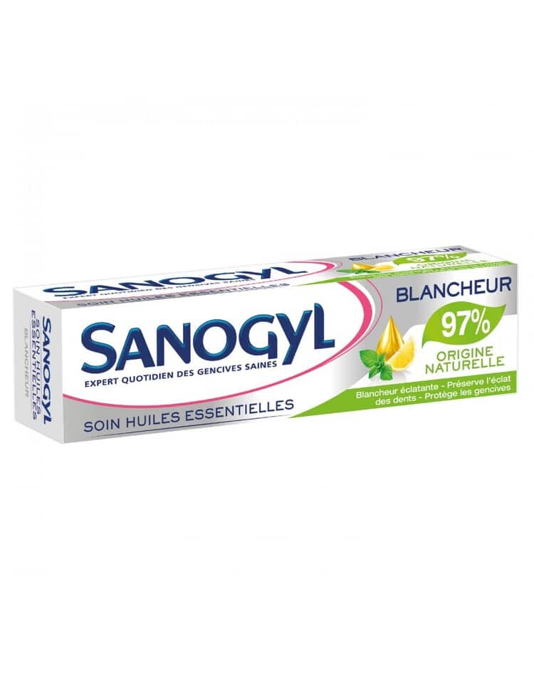 Dentifrice Soin HE Blancheur 75ml Sanogyl Blancheur Maroc