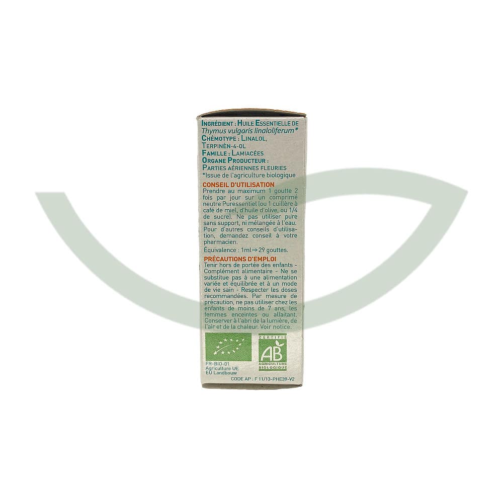 Huile Essentielle Thym à Linalol 5ml Puressentiel Anti-Stress Maroc