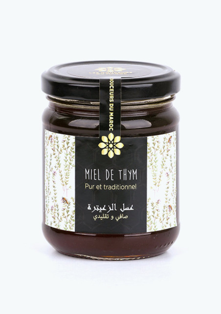 Miel de thym en pot en verre 250 g Les Douceurs du Maroc