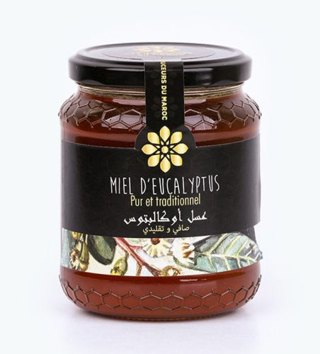 Miel d’eucalyptus en pot en verre 490 g Les Douceurs du Maroc