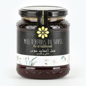 Miel d’herbes en pot en verre 490 g Les Douceurs du Maroc