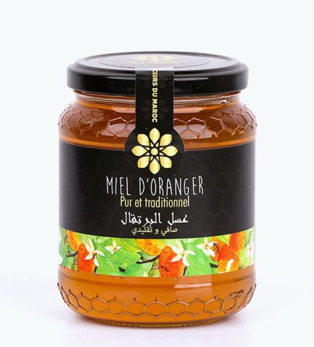 Miel d’oranger 490 g Les Douceurs du Maroc Miel d’oranger en pot en verre 490 g Les Douceurs du Maroc