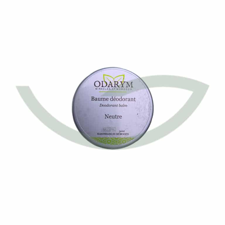 Baume Déodorant Neutre 30ml Odarym Neutraliser Maroc