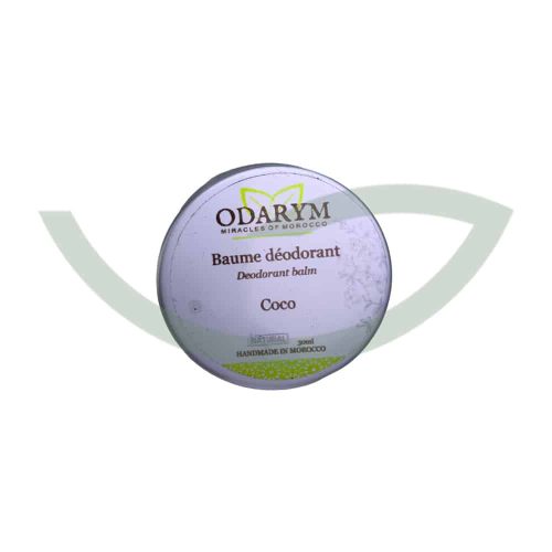 Baume Déodorant coco 30ml Odarym Neutralisation d'Odeur Maroc