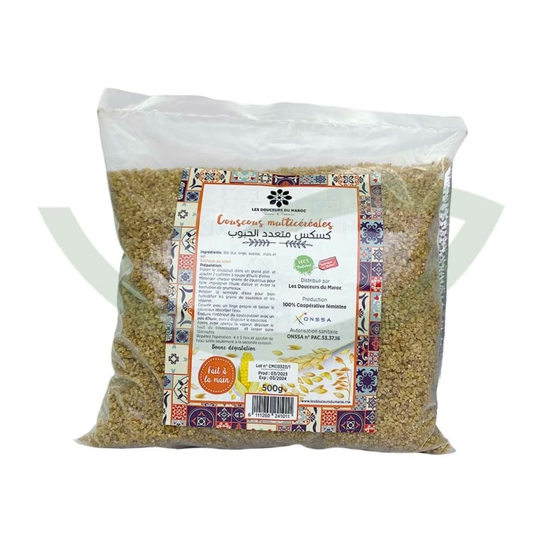 Couscous multicéréales 500g Les douceurs du Maroc Semoule bio Maroc Couscous multicéréales 500g Les douceurs du Maroc Semoule bio Maroc