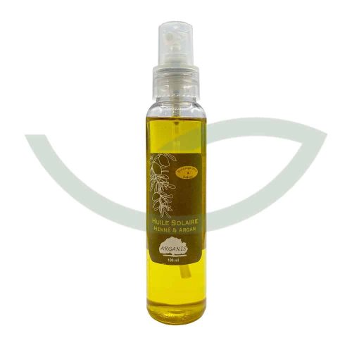 Huile Solaire Henné et Argan 100ml Arganis Bronzage Maroc Huile Solaire Henné et Argan 100ml Arganis Bronzage Maroc