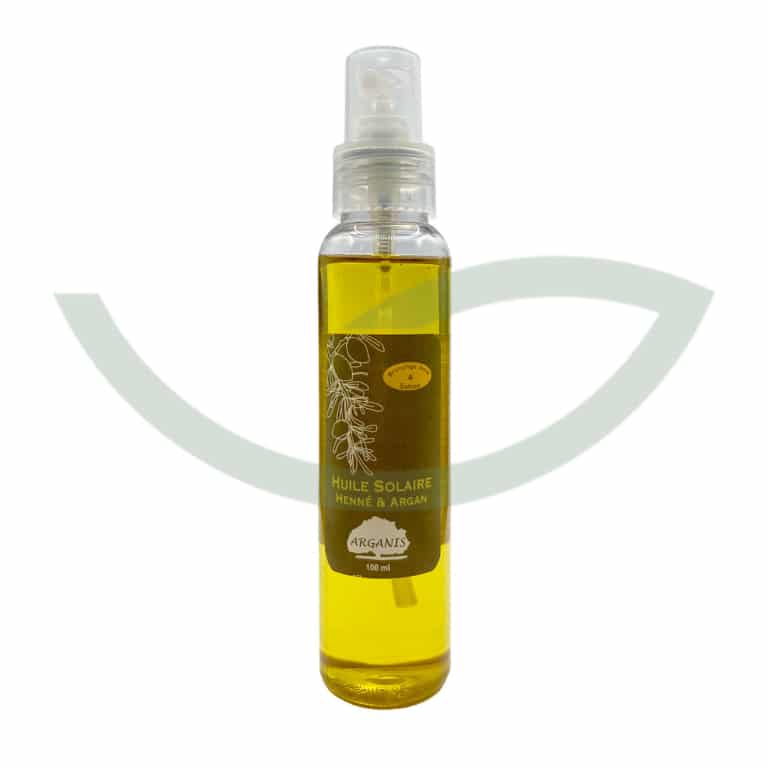 Huile Solaire Henné et Argan 100ml Arganis Bronzage Maroc