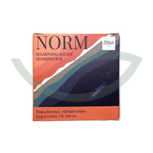 NORM Shampoing solide 65g Zina Cosmetik Cosmétique bio Maroc