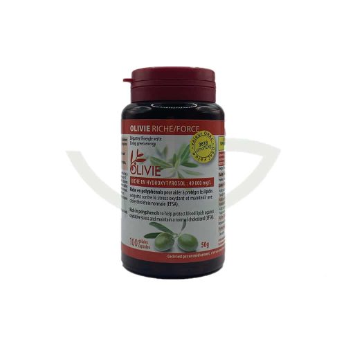 Olivie Riche/Force Olivie 100 Gélules 50g Complément Alimentaire Maroc