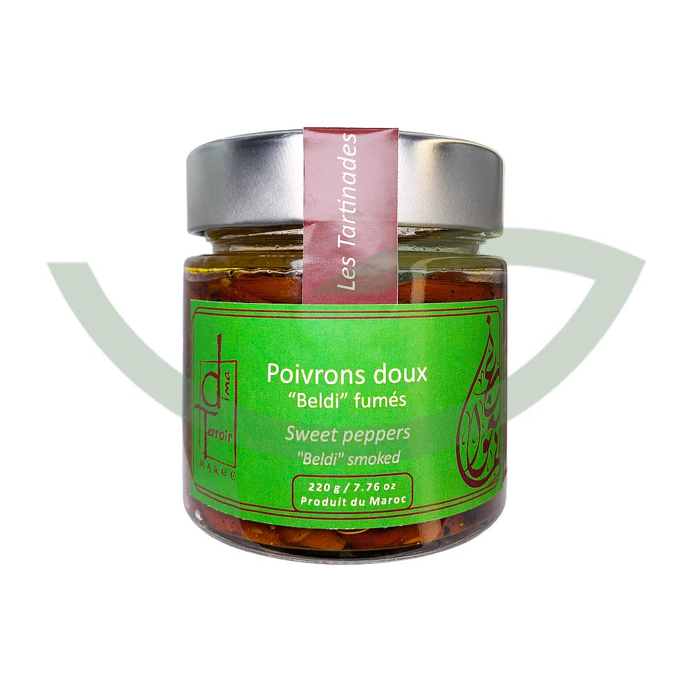 Poivrons Doux à l’Huile d’Olive et au Cumin – 220g – Dima Terroir