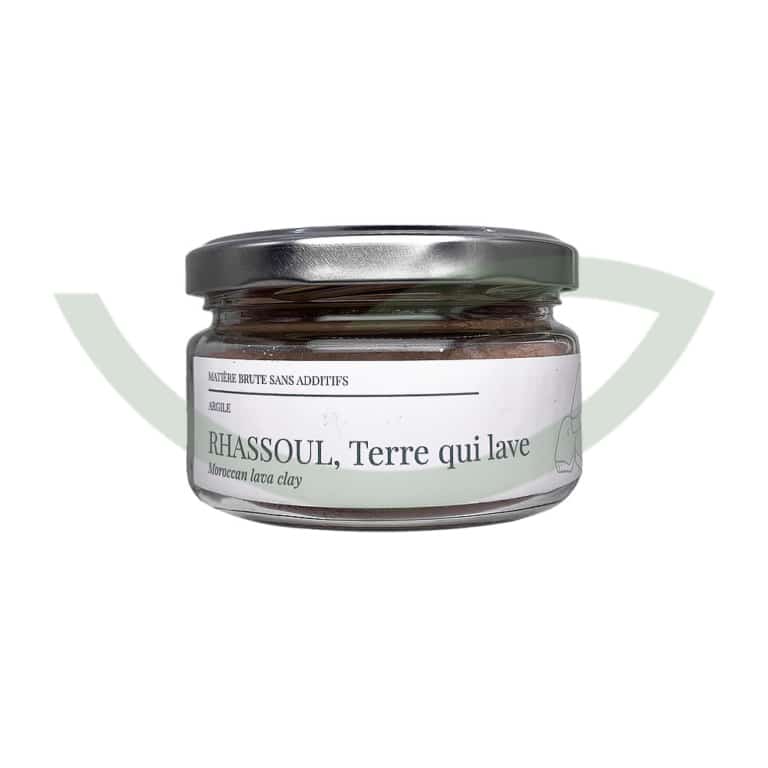 Rhassoul terre qui lave 100g Zina Cosmetik Cosmétique bio Maroc Rhassoul terre qui lave 100g Zina Cosmetik Cosmétique bio Maroc