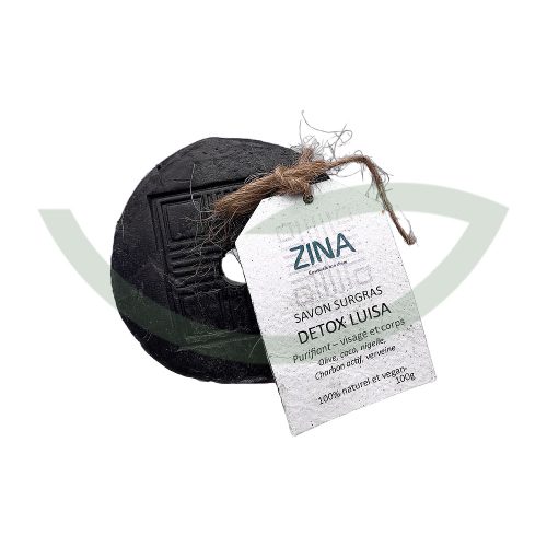 Savon soin detox Luisa 100g Zina Cosmetik Cosmétique bio Maroc Savon soin detox Luisa 100g Zina Cosmetik Cosmétique bio Maroc