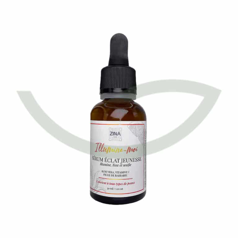 Sérum éclat jeunesse 30ml Zina Cosmetik Cosmétique bio Maroc Sérum éclat jeunesse 30ml Zina Cosmetik Cosmétique bio Maroc