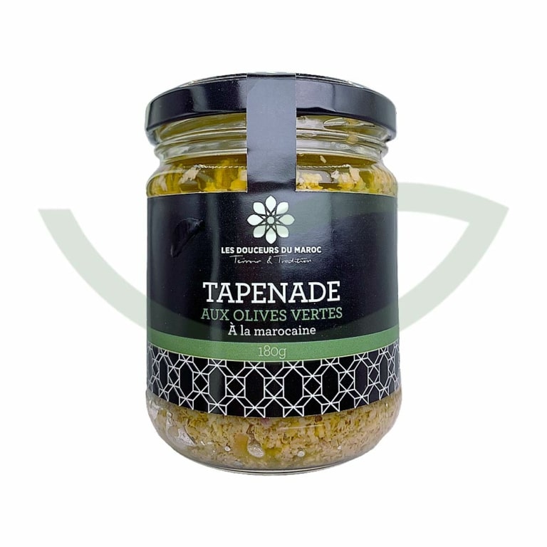 Tapenade verte 180g Les douceurs du Maroc Condiment bio Maroc