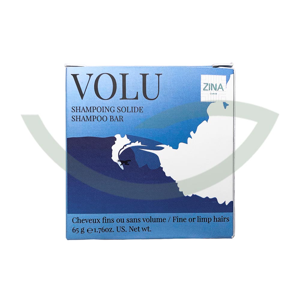 VOLU Shampoing solide cheveux fins – 65g – Zina Cosmetik