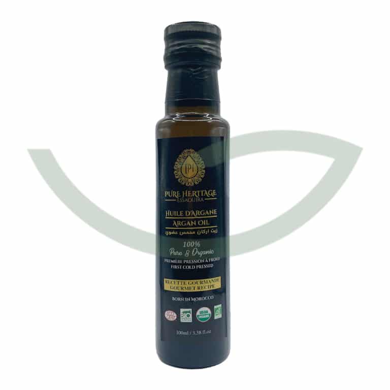 Bouteille Argane Alimentaire 100ml Pure Heritage Essaouira Huile Alimentaire Maroc