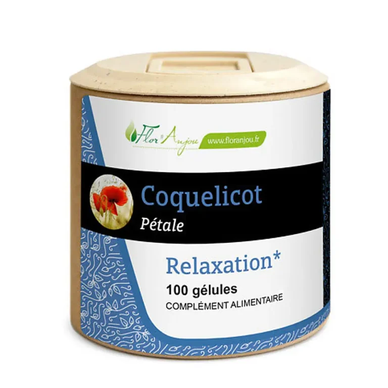 Coquelicot pétale 100 gélules Cailleau complément alimentaire naturel