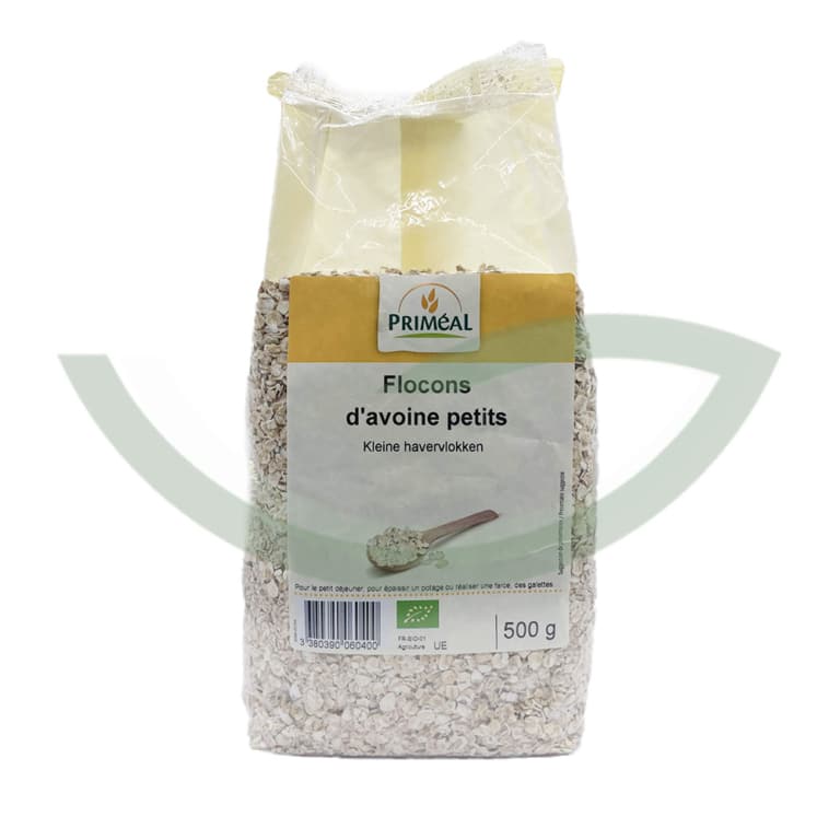 Flocons d'Avoine Petits 500g Priméal Aliment Bio Maroc Flocons d'Avoine Petits 500g Priméal Aliment Bio Maroc