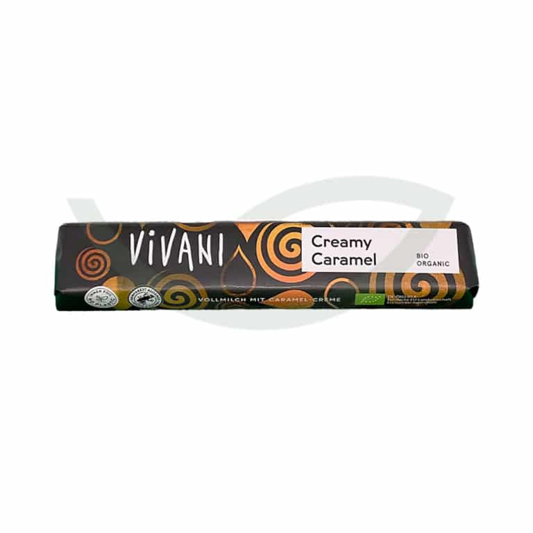 Barre de chocolat crème caramel 40g Bio Vivani Maroc