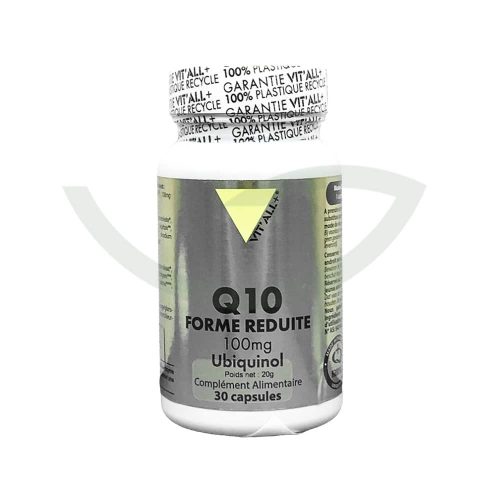 Co-Enzyme Q10 réduit 30 capsules 100mg Vit'All+ cardiovasculaire Maroc