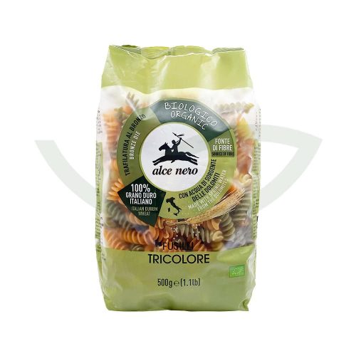 Fusilli Tricolores 500g Alce Nero Aliment Bio Maroc