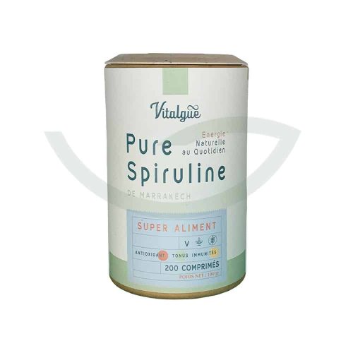 SPIRULINE 200 comprimés 100g Vitalgue Complément alimentaire Maroc