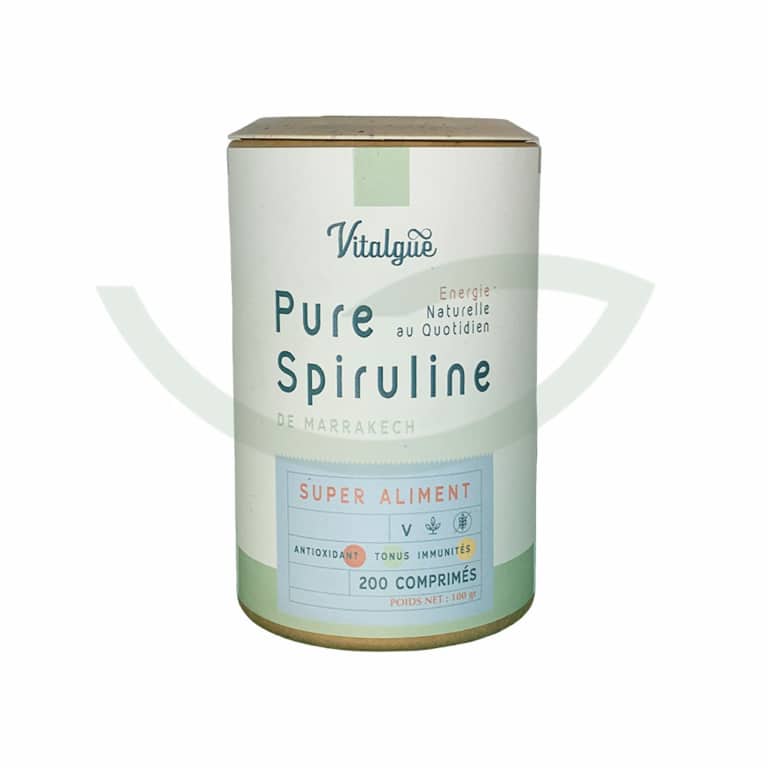 SPIRULINE 200 comprimés 100g Vitalgue Complément alimentaire Maroc SPIRULINE 200 comprimés 100g Vitalgue Complément alimentaire Maroc
