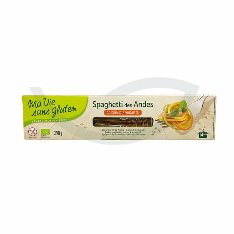 Spaghetti des andes 3 couleurs 250g Ma Vie Sans Gluten Pâtes bio Maroc Spaghetti des andes 3 couleurs 250g Ma Vie Sans Gluten Pâtes bio Maroc