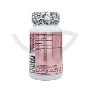 Acétyl l-carnitine 60 gélules 250mg Vit'All+ mémoire Maroc