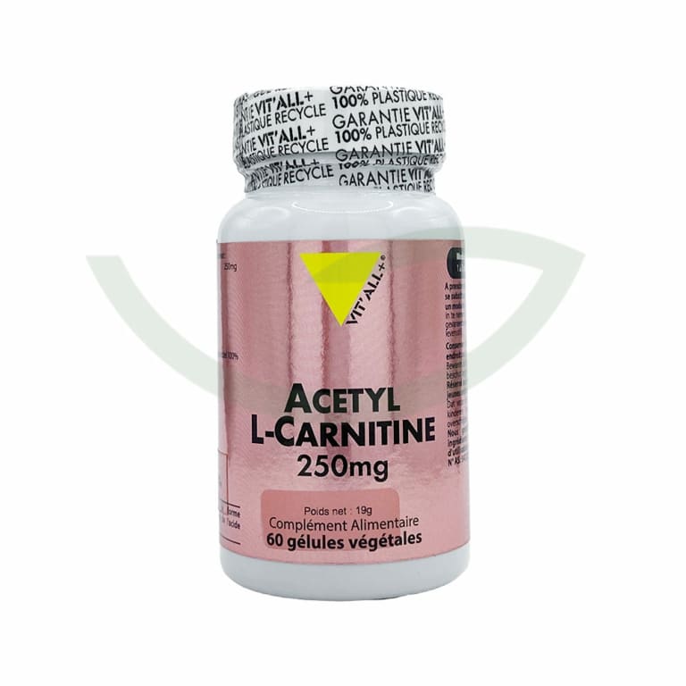 Acétyl l-carnitine 60 gélules 250mg Vit'All+ mémoire Maroc Acétyl l-carnitine 60 gélules 250mg Vit'All+ mémoire Maroc