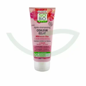 apres-shampooing-couleur-eclat-hibiscus-bio-200ml-so-bio-herboristerie-principale-maroc-avant Après-shampoing Couleur Eclat 200ml So Bio Soin Cheveux Maroc