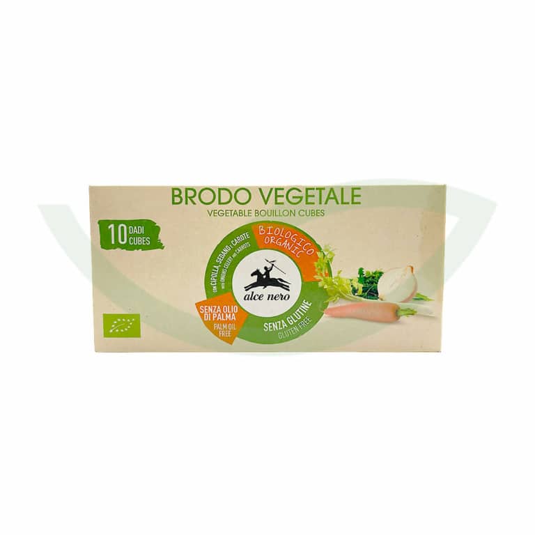 Bouillon Légumes sans Huile de Palme SG X10 100g Alce Nero Immunité Maroc
