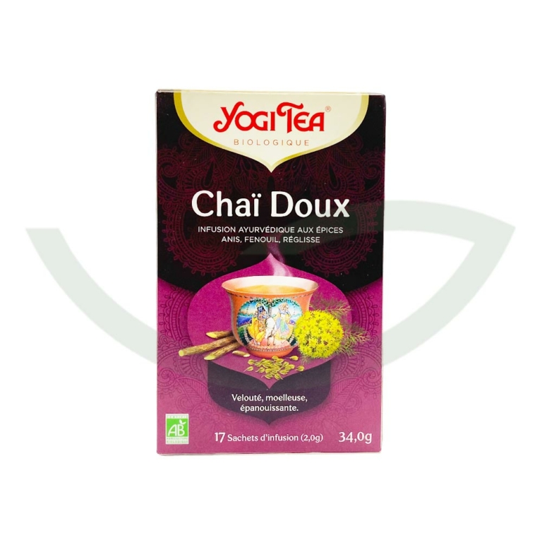 Chai Doux 17 Sachets Yogi Tea Infusion bio Maroc Chai Doux 17 Sachets Yogi Tea Infusion bio Maroc