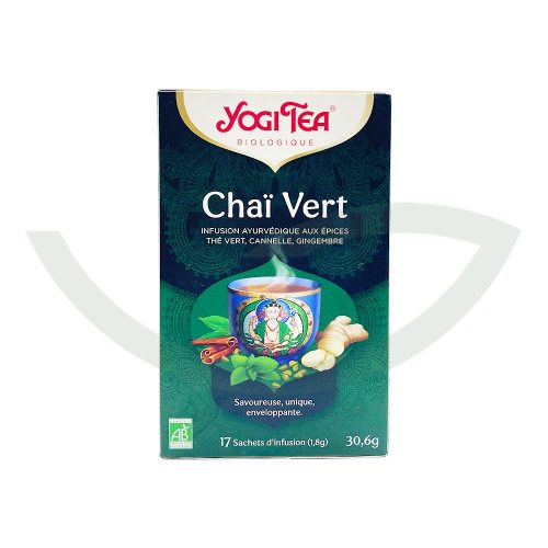 Chaï Vert 17 Sachets Yogi Tea Infusion bio Maroc
