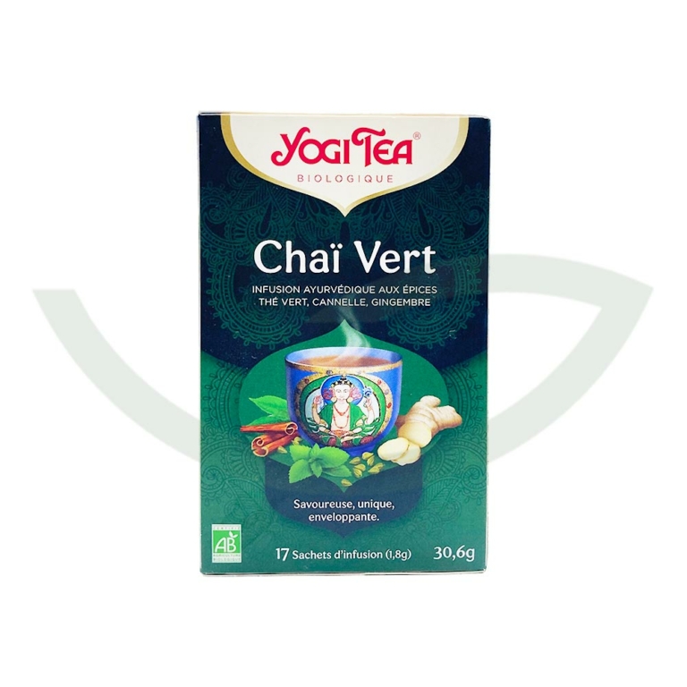 Chaï Vert 17 Sachets Yogi Tea Infusion bio Maroc
