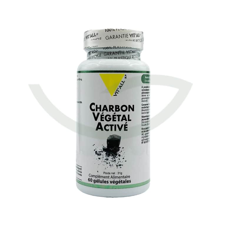 Charbon Végétal 60gélules Vitall Complément alimentaire Maroc Charbon Végétal 60gélules Vitall Complément alimentaire Maroc