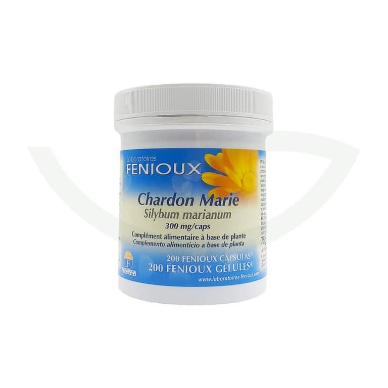 Chardon Marie 200 gélules Laboratoires Fenioux complément alimentaire maroc avant