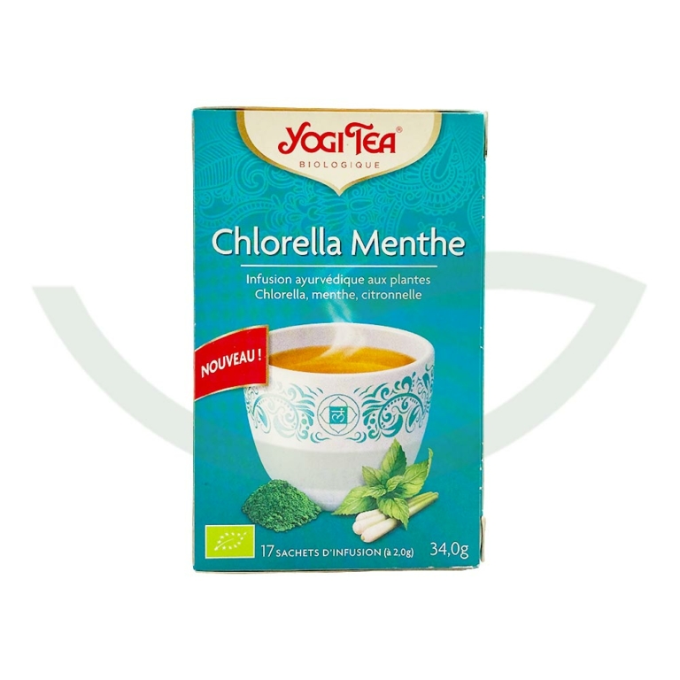 Chlorella menthe 17 sachets Yogi Tea Bio Maroc Chlorella menthe 17 sachets Yogi Tea Bio Maroc